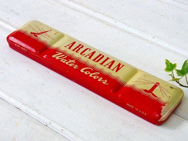 【BINNY&SMITH】水彩絵の具入り・ヴィンテージ・ティンケース/筆箱　USA