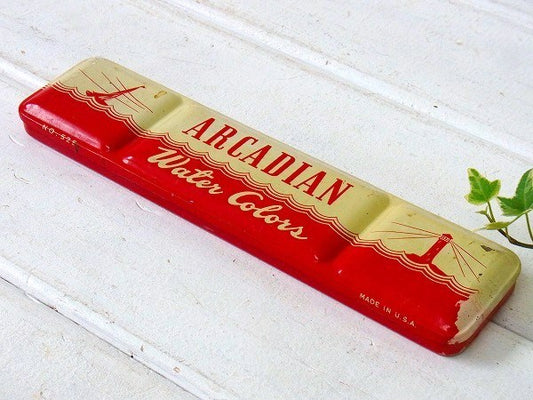 【BINNY&SMITH】水彩絵の具入り・ヴィンテージ・ティンケース/筆箱　USA