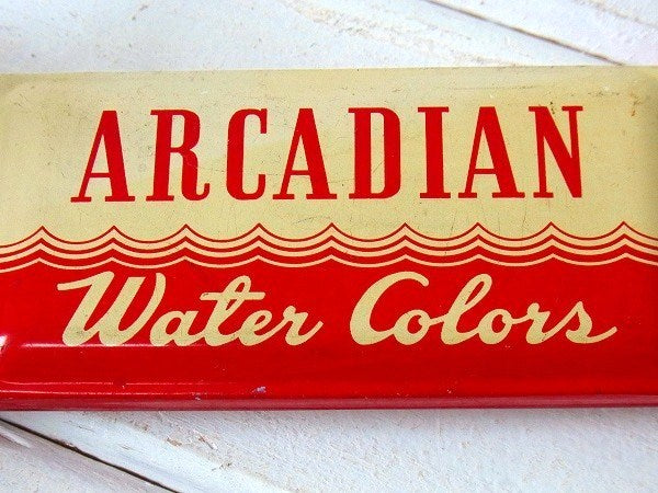 【BINNY&SMITH】水彩絵の具入り・ヴィンテージ・ティンケース/筆箱　USA