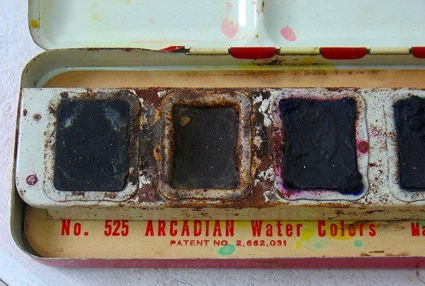 【BINNY&SMITH】水彩絵の具入り・ヴィンテージ・ティンケース/筆箱　USA