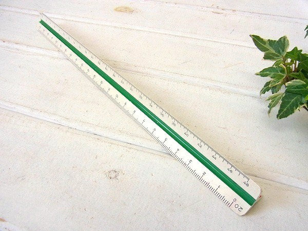 【ALVIN】ドイツ製・ヴィンテージ・三角スケール/縮尺定規/製図用品