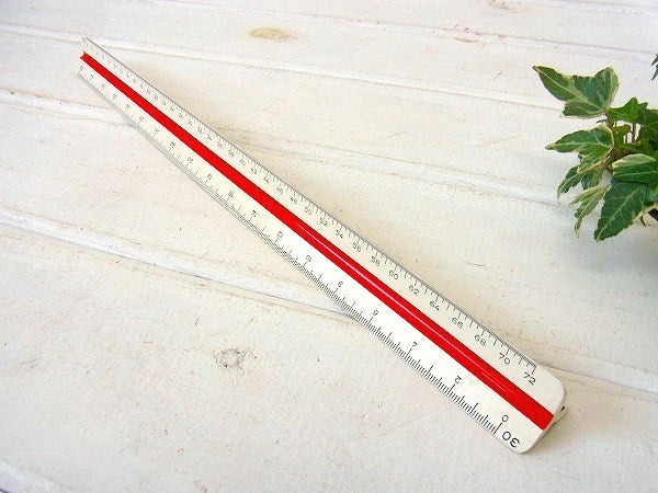 【ALVIN】ドイツ製・ヴィンテージ・三角スケール/縮尺定規/製図用品