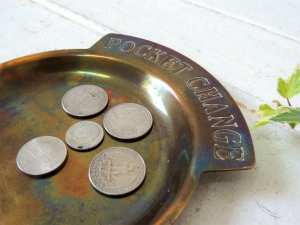 POCKET CHANGE 真鍮製 ヴィンテージ ポケットチェンジ トレイ マネートレイ