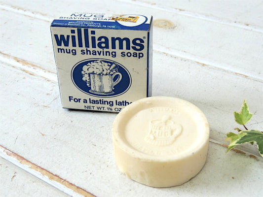 Williams mug shaving soap 髭剃り用・ビンテージ・石鹸・デッドストック・床屋