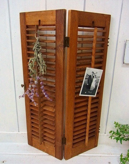 木製・アンティーク・ルーバー/ヴォレー/シャッター/建具　USA