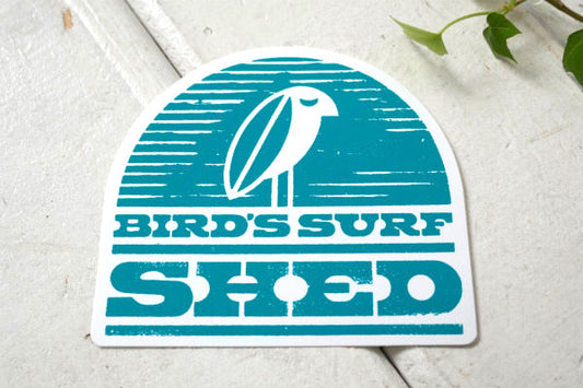 BIRD'S SURF ターコイズブルー・サーフショップ・カリフォルニア・サーフィン ステッカー