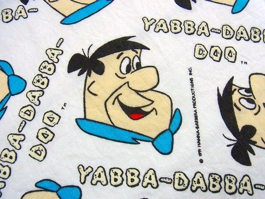 【フリントストーン】フレッド・ヴィンテージ・ファブリック/キャラクター生地