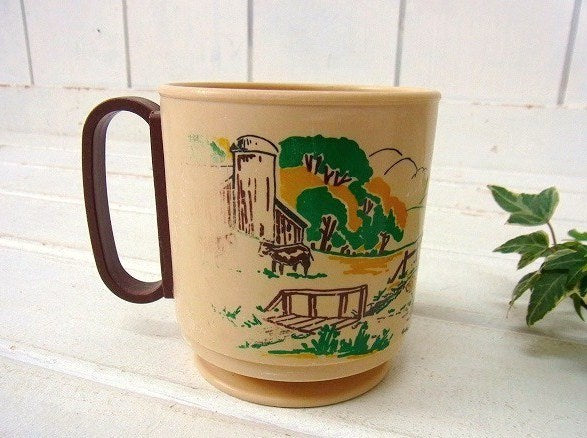 牛&牧場  カントリースタイル・ヴィンテージ・マグカップ・コップ・USA キャンプ道具