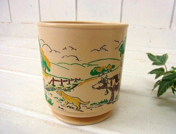 牛&牧場  カントリースタイル・ヴィンテージ・マグカップ・コップ・USA キャンプ道具