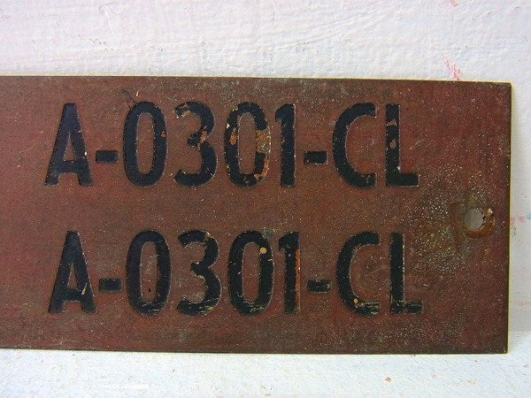 【TOILET】アメリカ海軍・真鍮製・40’sアンティーク・船内プレート/標示プレート