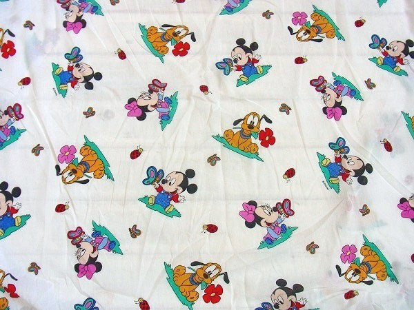【ベビーミッキー&ミニー】ベビーサイズ・ユーズドシーツ(ボックスタイプ) USA