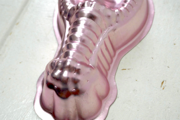 ロブスター ピンク アルミ製 ヴィンテージ モールド 菓子型 ゼリーモールド 壁飾り キッチン雑貨