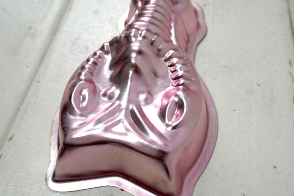 ロブスター ピンク アルミ製 ヴィンテージ モールド 菓子型 ゼリーモールド 壁飾り キッチン雑貨