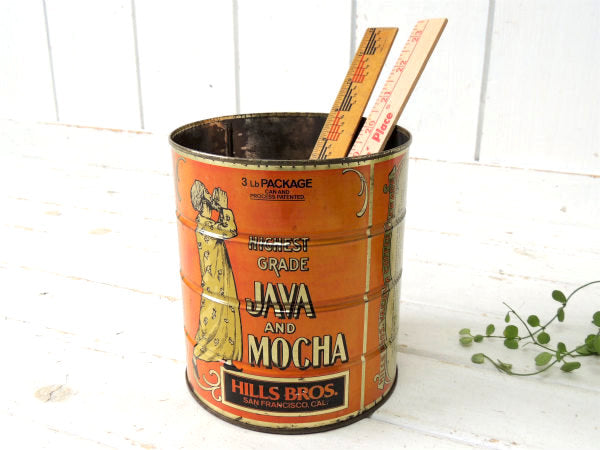 【COFFEE・ヒルスコーヒー】サンフランシスコ・カリフォルニア・ブリキ缶・USA・TIN缶