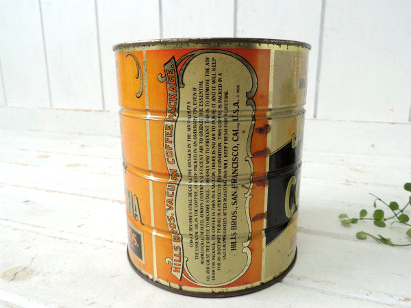 【COFFEE・ヒルスコーヒー】サンフランシスコ・カリフォルニア・ブリキ缶・USA・TIN缶