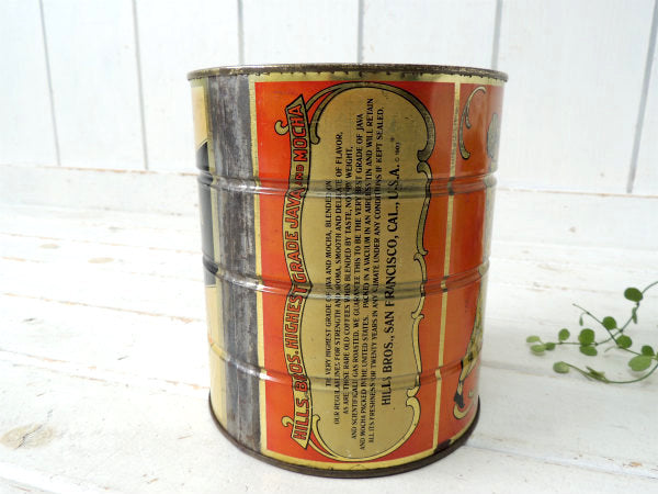 【COFFEE・ヒルスコーヒー】サンフランシスコ・カリフォルニア・ブリキ缶・USA・TIN缶