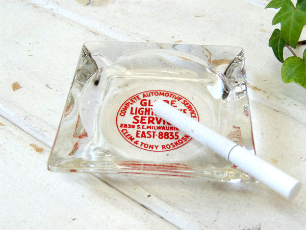 【GLOBE LIGHT&BRAKE】オートパーツ・アドバタイジング・ヴィンテージ・灰皿・オレゴン州