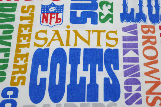 NFL アメリカンフットボール スポーツ チームネーム柄 ユーズドシーツ フラットタイプ USA