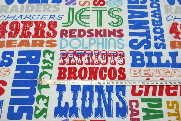 NFL アメリカンフットボール スポーツ チームネーム柄 ユーズドシーツ フラットタイプ USA