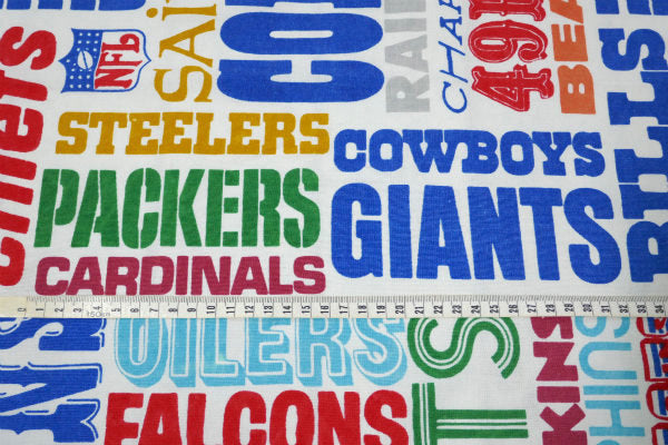 NFL アメリカンフットボール スポーツ チームネーム柄 ユーズドシーツ フラットタイプ USA