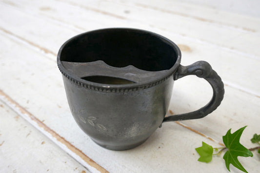 National Silver シルバープレート アンティーク 髭 マスタッシュカップ マグカップ