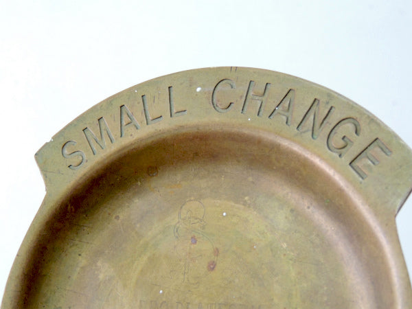 【SMALL CHANGE】真鍮製・ヴィンテージ・ポケットチェンジ・マネートレイ・アドバタイジング