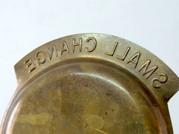 【SMALL CHANGE】真鍮製・ヴィンテージ・ポケットチェンジ・マネートレイ・アドバタイジング