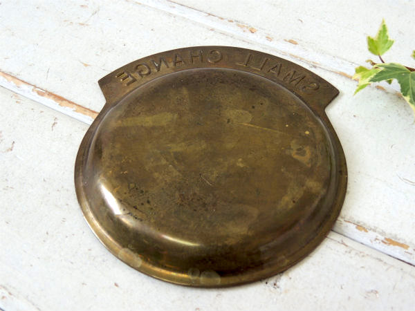 【SMALL CHANGE】真鍮製・ヴィンテージ・ポケットチェンジ・マネートレイ・アドバタイジング