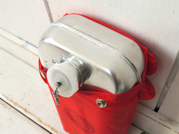 BOY SCOUTS ボーイスカウト・アメリカ・60〜70s・ビンテージ・アルミ 水筒・レッドカラー