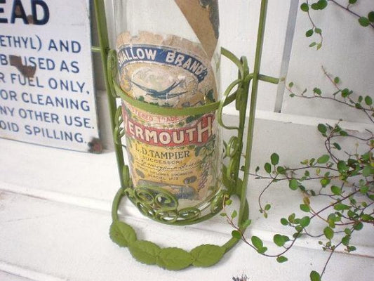 ヴィンテージ・アイアン製・ワインラック・ボトルホルダー・USA・ドリンク