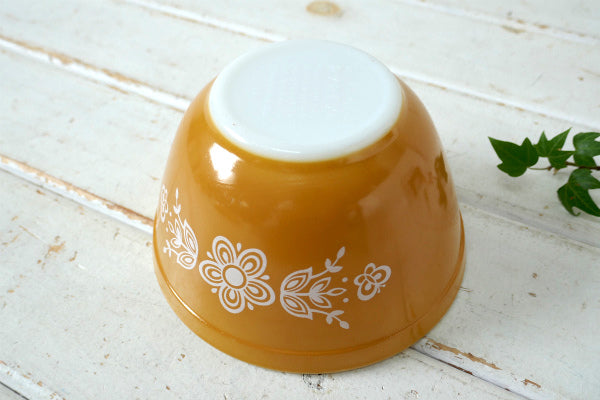 PYREX オールドパイレックス バタフライゴールド ヴィンテージ ミキシングボウル Sサイズ 食器