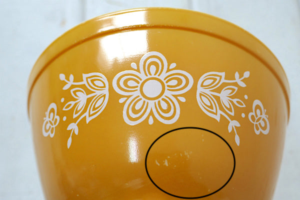 PYREX オールドパイレックス バタフライゴールド ヴィンテージ ミキシングボウル Sサイズ 食器