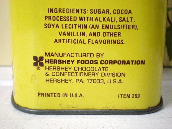 HERSHEY'S　ハーシー・ヴィンテージ・ティン缶　USA