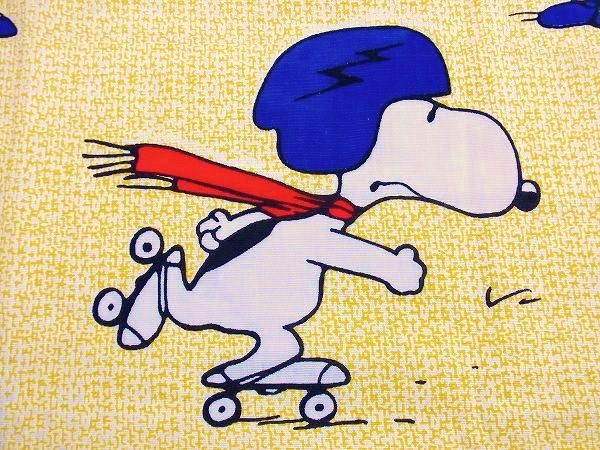 【スヌーピー】ピーナッツの仲間・70’s・ヴィンテージ・カーテン/生地 USA