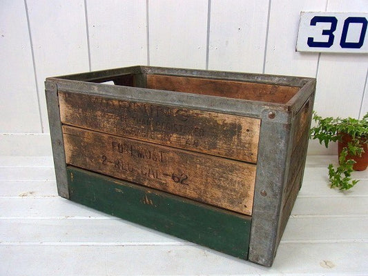 【FOREMOST】ヴィンテージ・ウッドボックス/木箱/ミルクボックス　USA