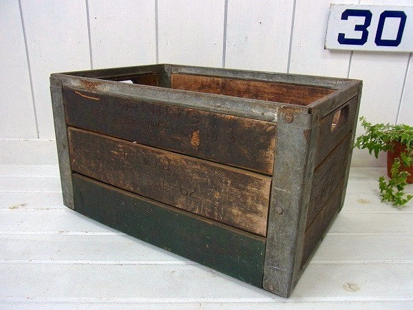 【FOREMOST】ヴィンテージ・ウッドボックス/木箱/ミルクボックス　USA