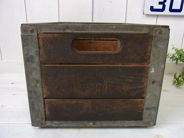 【FOREMOST】ヴィンテージ・ウッドボックス/木箱/ミルクボックス　USA