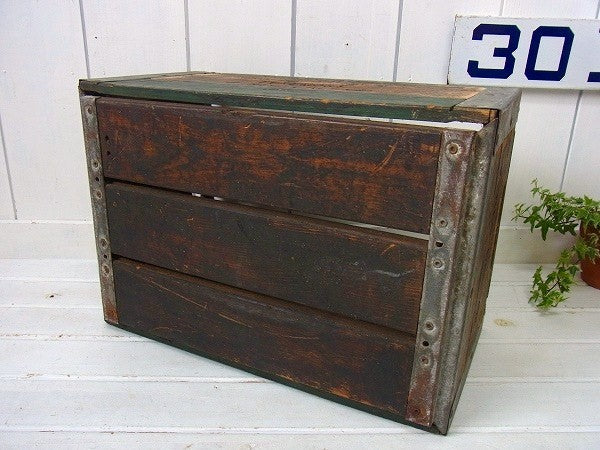 【FOREMOST】ヴィンテージ・ウッドボックス/木箱/ミルクボックス　USA