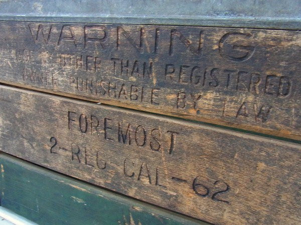 【FOREMOST】ヴィンテージ・ウッドボックス/木箱/ミルクボックス　USA