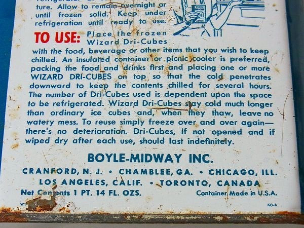 【DRI-CUBE】ICE IN CANS・保冷剤・ヴィンテージ・ティン缶　USA