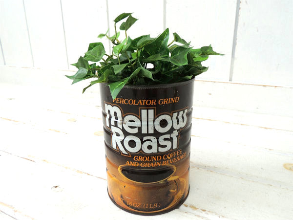 Mellow Roast Coffee・ブリキ製・ヴィンテージ・コーヒー缶 ティン缶・USA