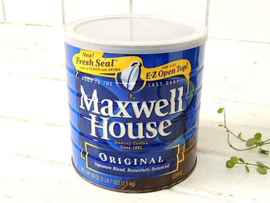【アメリカ】1892~コーヒーブランド・缶/MaxwellHouse/COFFEE/ティン缶/蓋つき