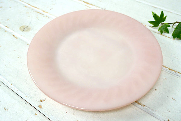 ファイヤーキング ピンクスワール 50's ヴィンテージ ディナープレート 大皿 食器 USA