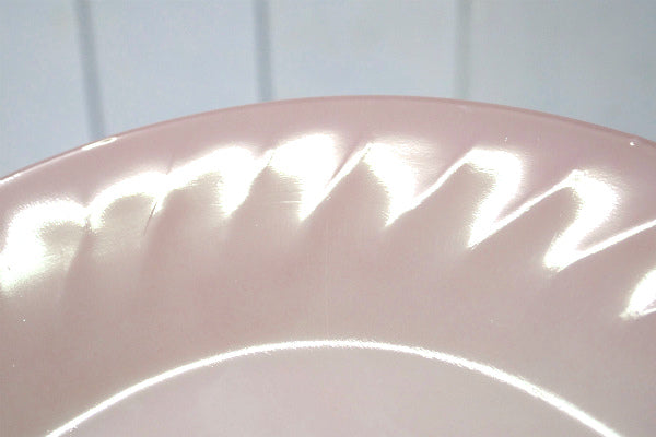 ファイヤーキング ピンクスワール 50's ヴィンテージ ディナープレート 大皿 食器 USA
