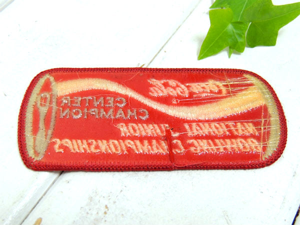 【コカコーラ・ボウリング】ヴィンテージ・ボトル缶・アイロンワッペン・刺繍ワッペン