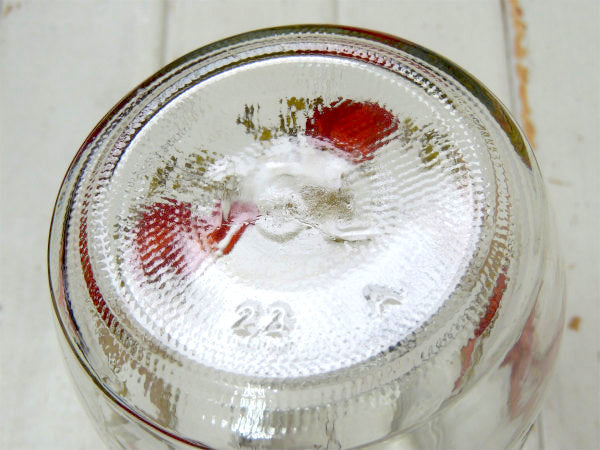 ARC フランス・ベジタブル・キノコ・70's ヴィンテージ・ガラスジャー・保存瓶・ガラス瓶 (大)