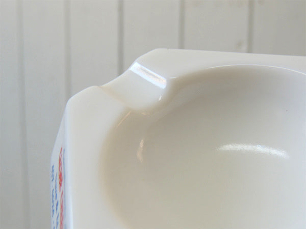 【ESSO】エッソ・六角形・アドバタイジング・ビンテージ・灰皿・アシュトレイ・ミルクガラス