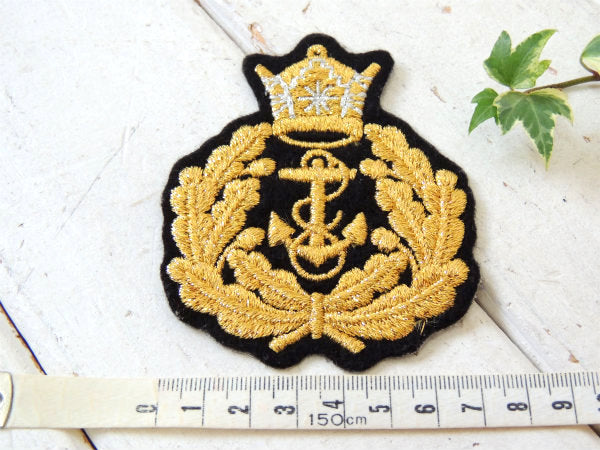 ROYAL Navy 王冠 ロイヤルネイビー・イギリス海軍・ミリタリー・ヴィンテージ・刺繍・ワッペン