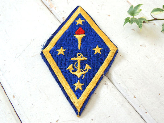 ★・海軍・ミリタリー・デッドストック・ヴィンテージ・刺繍・ワッペン