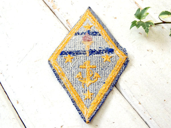 ★・海軍・ミリタリー・デッドストック・ヴィンテージ・刺繍・ワッペン